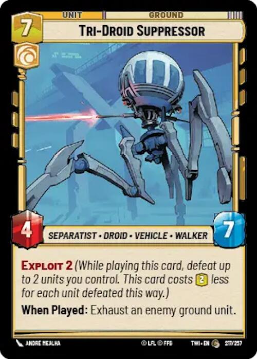 Tri-Droid Suppressor (217/257) [Twilight of the Republic] | BD Cosmos