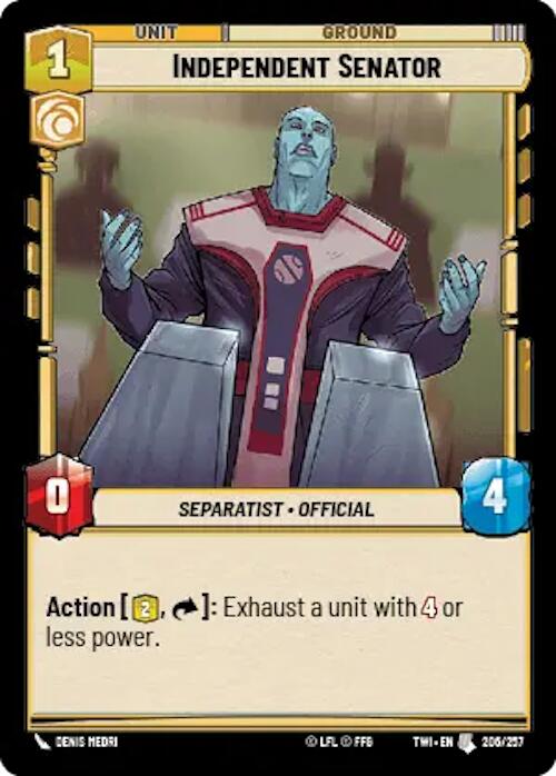 Independent Senator (206/257) [Twilight of the Republic] | BD Cosmos