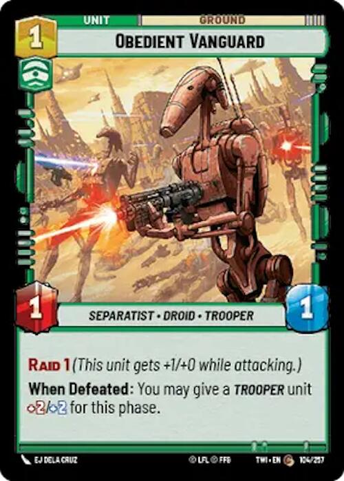 Obedient Vanguard (104/257) [Twilight of the Republic] | BD Cosmos