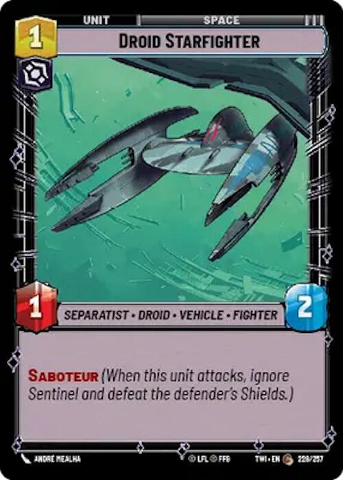 Droid Starfighter (228/257) [Twilight of the Republic] | BD Cosmos