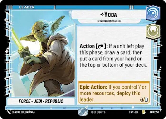 Yoda - Sensing Darkness (004/257) [Twilight of the Republic] | BD Cosmos