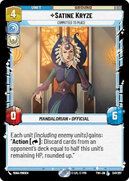 Satine Kryze - Committed to Peace (047/257) [Twilight of the Republic] | BD Cosmos
