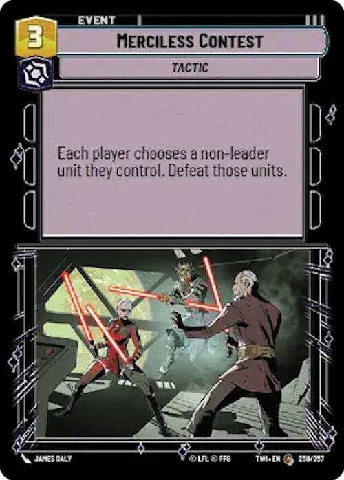 Merciless Contest (238/257) [Twilight of the Republic] | BD Cosmos