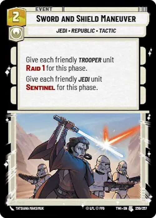 Sword and Shield Maneuver (250/257) [Twilight of the Republic] | BD Cosmos