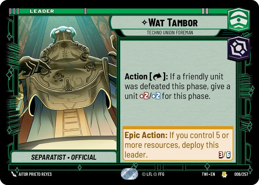 Wat Tambor - Techno Union Foreman (006/257) [Twilight of the Republic] | BD Cosmos