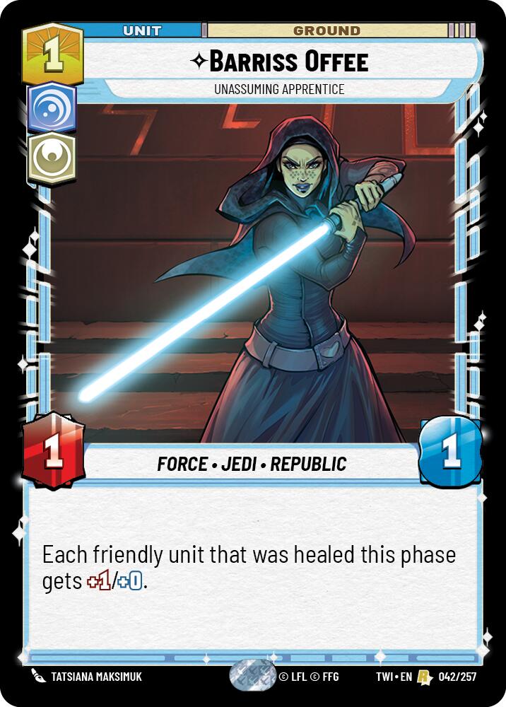 Barriss Offee - Unassuming Apprentice (042/257) [Twilight of the Republic] | BD Cosmos
