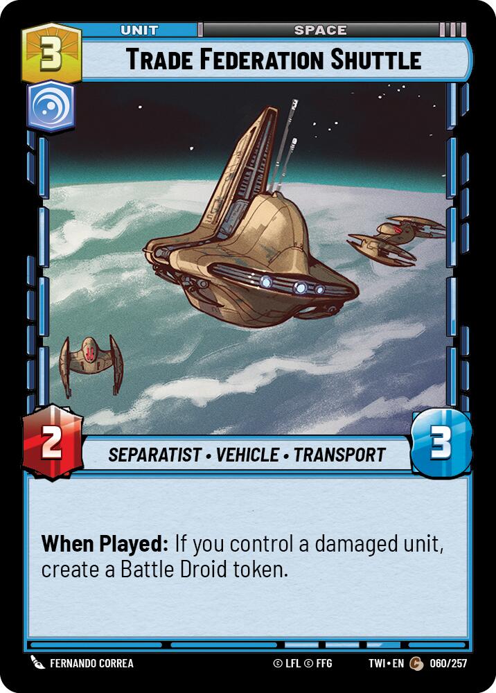 Trade Federation Shuttle (060/257) [Twilight of the Republic] | BD Cosmos