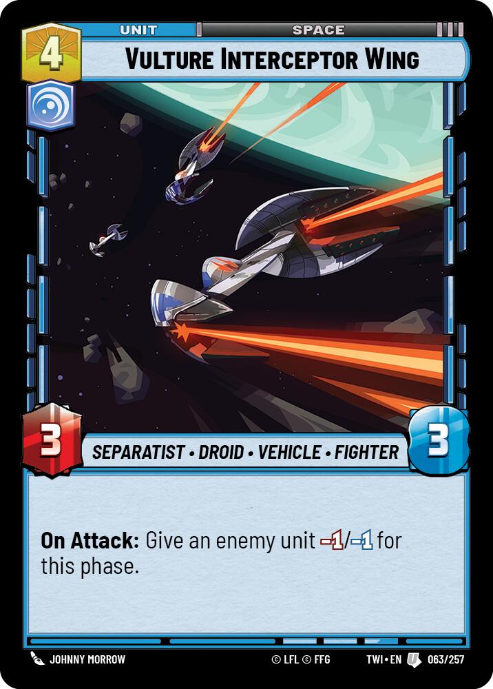 Vulture Interceptor Wing (063/257) [Twilight of the Republic] | BD Cosmos
