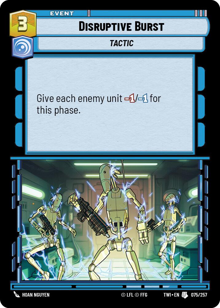 Disruptive Burst (075/257) [Twilight of the Republic] | BD Cosmos