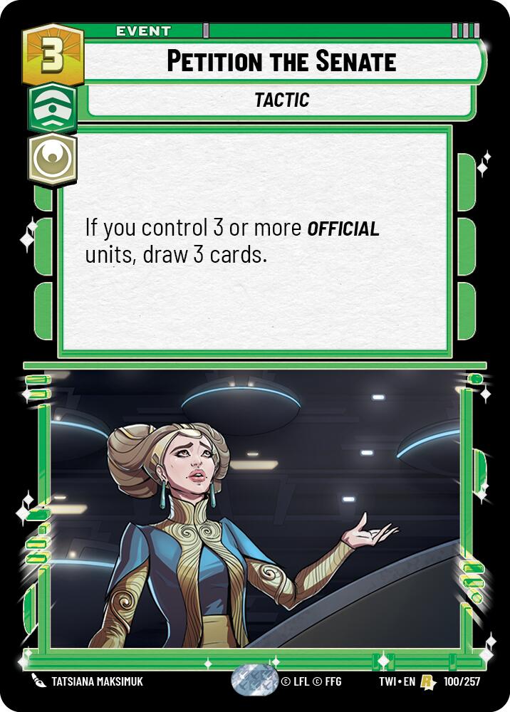 Petition the Senate (100/257) [Twilight of the Republic] | BD Cosmos
