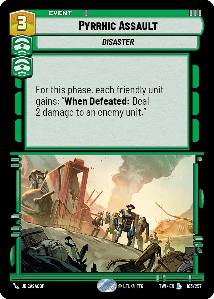 Pyrrhic Assault (103/257) [Twilight of the Republic] | BD Cosmos