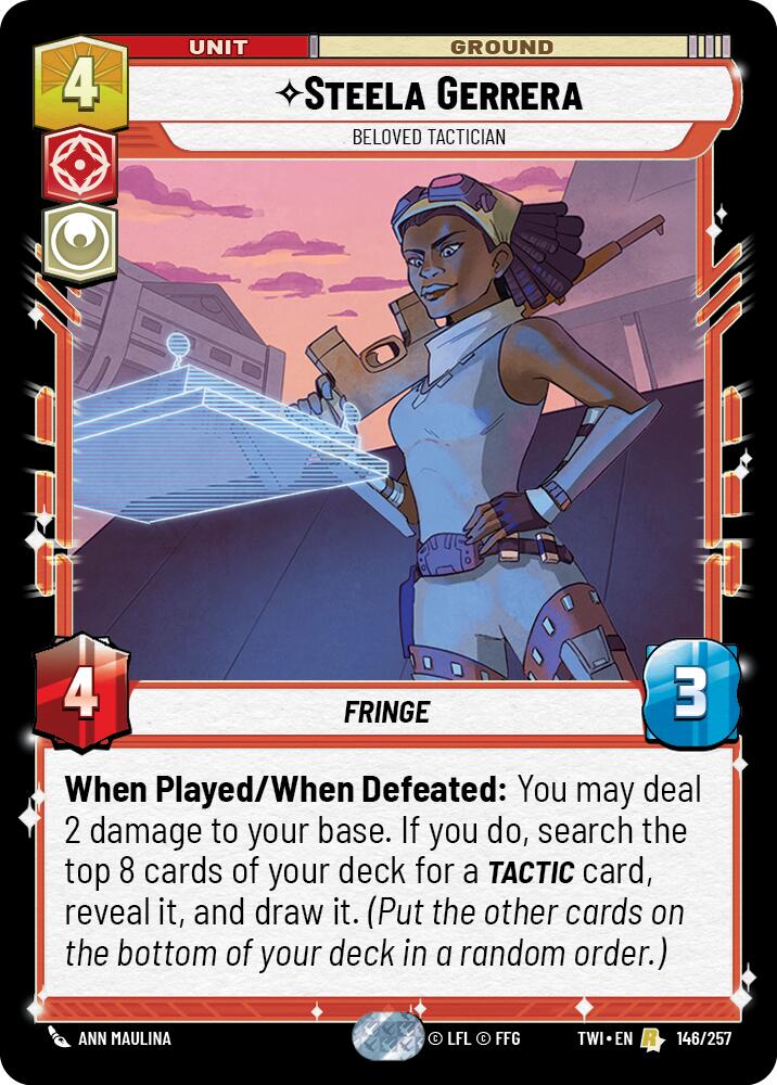 Steela Gerrera - Beloved Tactician (146/257) [Twilight of the Republic] | BD Cosmos