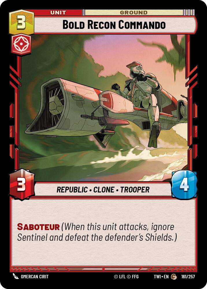 Bold Recon Commando (161/257) [Twilight of the Republic] | BD Cosmos