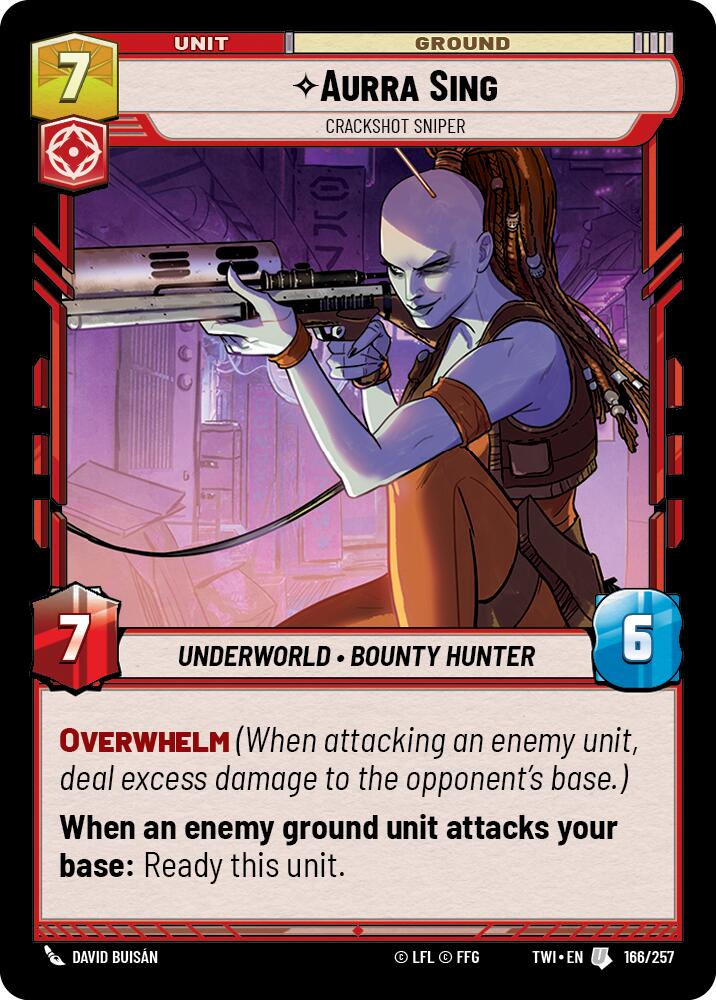 Aurra Sing - Crackshot Sniper (166/257) [Twilight of the Republic] | BD Cosmos