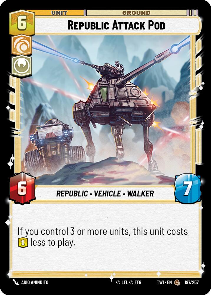 Republic Attack Pod (197/257) [Twilight of the Republic] | BD Cosmos