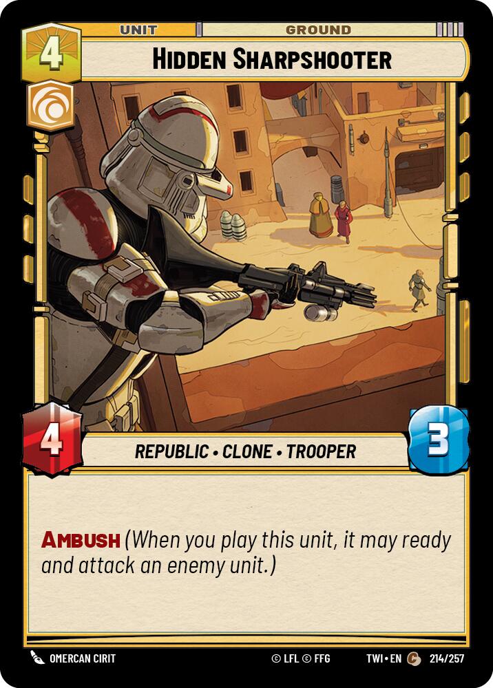 Hidden Sharpshooter (214/257) [Twilight of the Republic] | BD Cosmos