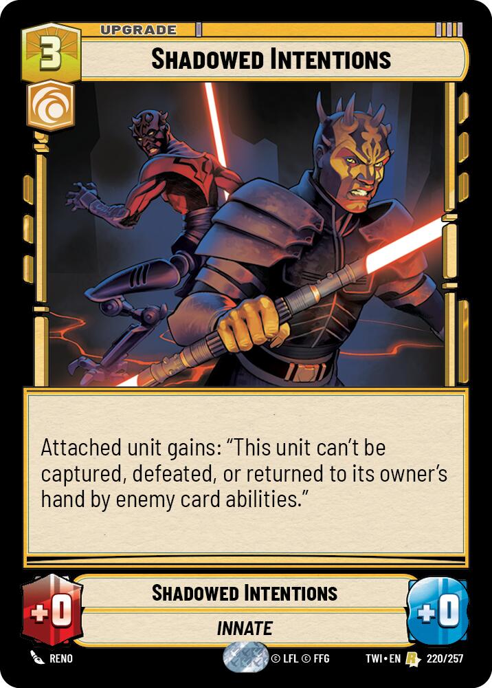 Shadowed Intentions (220/257) [Twilight of the Republic] | BD Cosmos
