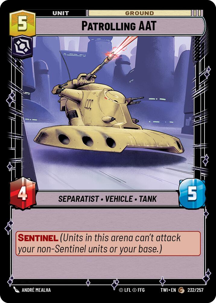 Patrolling AAT (232/257) [Twilight of the Republic] | BD Cosmos