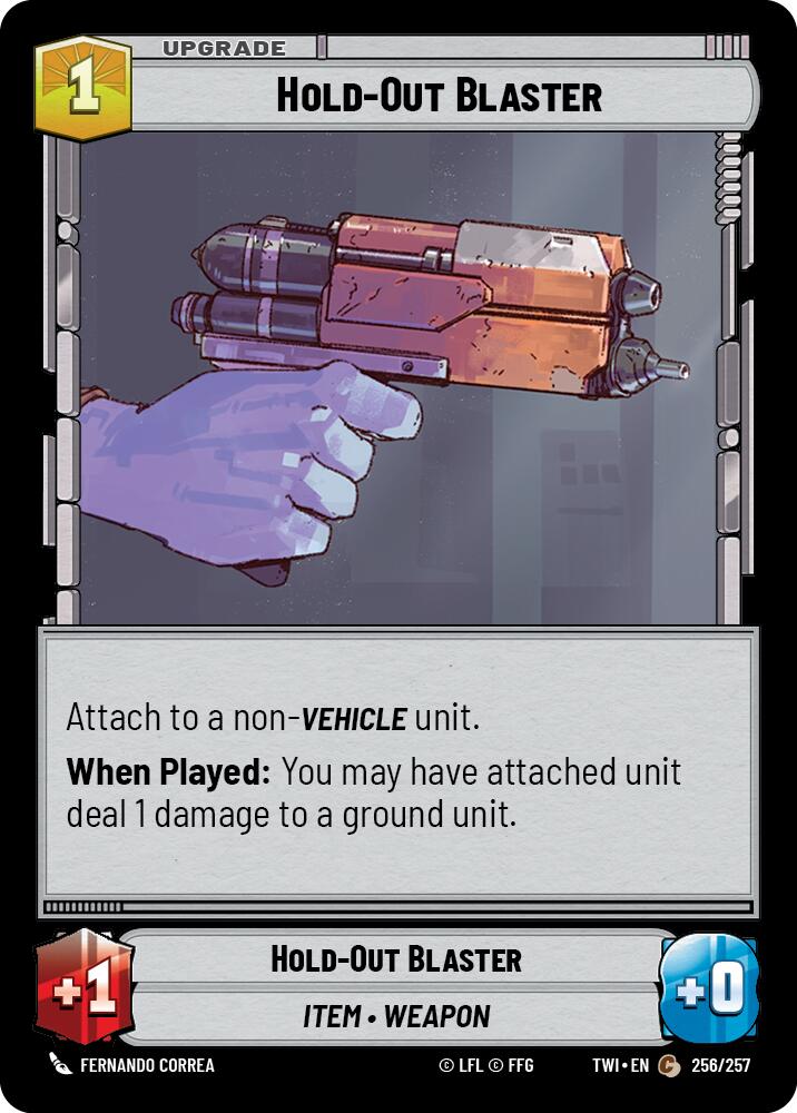 Hold-Out Blaster (256/257) [Twilight of the Republic] | BD Cosmos