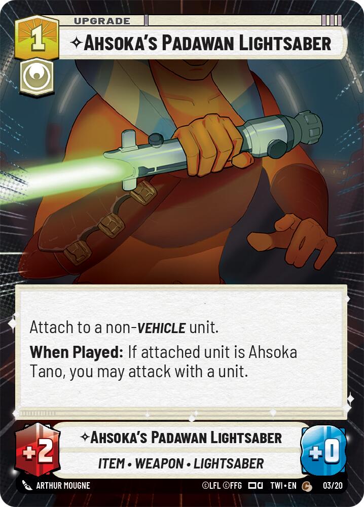 Ahsoka's Padawan Lightsaber (Hyperspace) (3) [Twilight of the Republic] | BD Cosmos