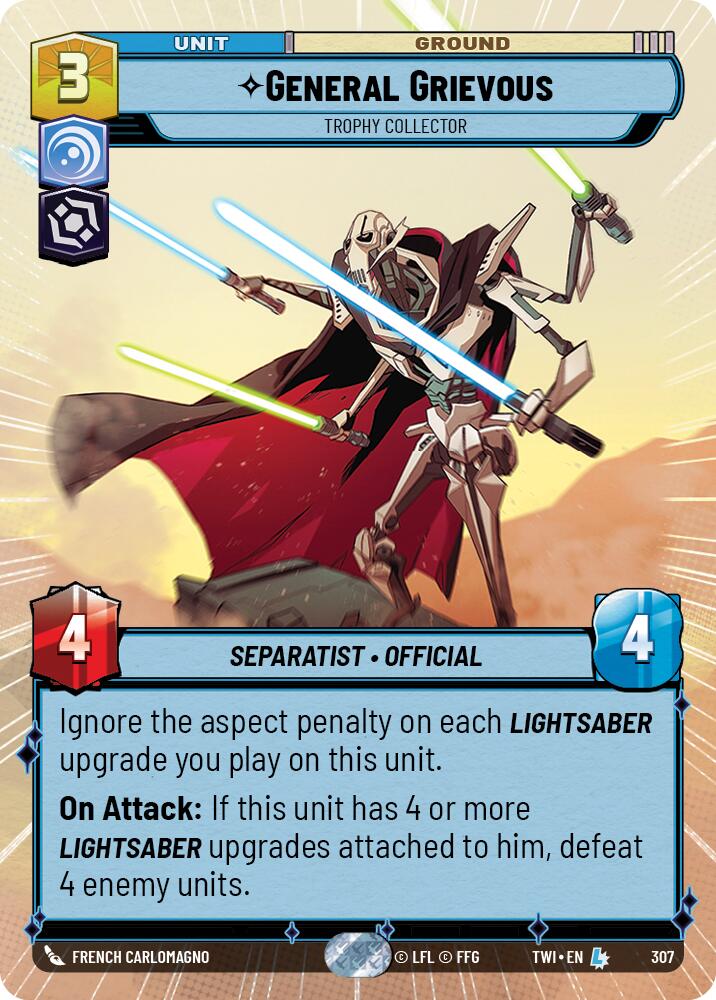 General Grievous - Trophy Collector (Hyperspace) (307) [Twilight of the Republic] | BD Cosmos