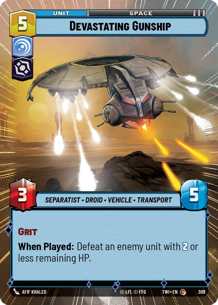 Devastating Gunship (Hyperspace) (309) [Twilight of the Republic] | BD Cosmos