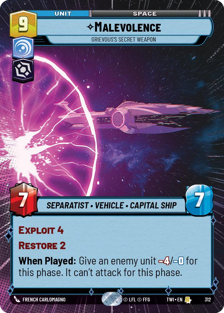 Malevolence - Grievous's Secret Weapon (Hyperspace) (312) [Twilight of the Republic] | BD Cosmos