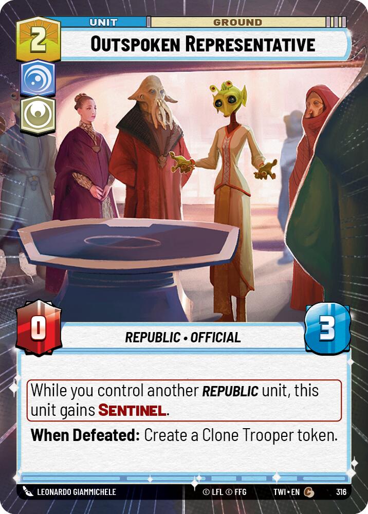 Outspoken Representative (Hyperspace) (316) [Twilight of the Republic] | BD Cosmos