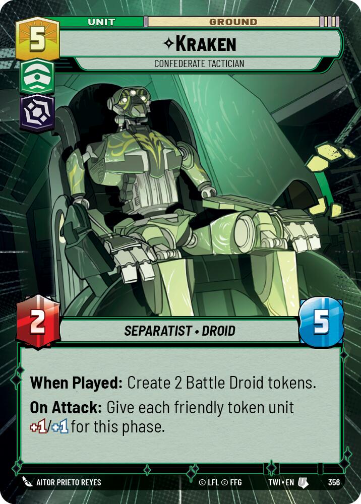 Kraken - Confederate Tactician (Hyperspace) (356) [Twilight of the Republic] | BD Cosmos