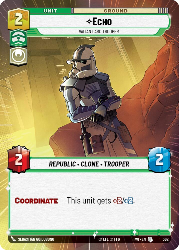Echo - Valiant ARC Trooper (Hyperspace) (362) [Twilight of the Republic] | BD Cosmos