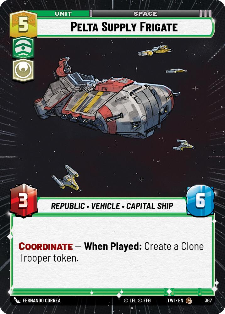 Pelta Supply Frigate (Hyperspace) (367) [Twilight of the Republic] | BD Cosmos