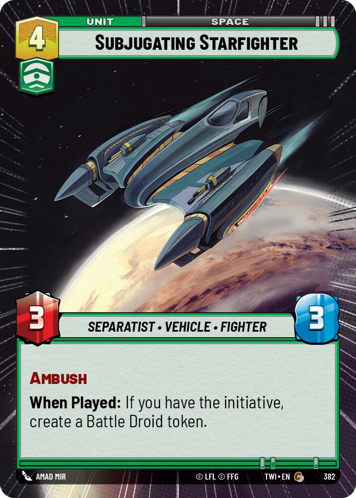 Subjugating Starfighter (Hyperspace) (382) [Twilight of the Republic] | BD Cosmos