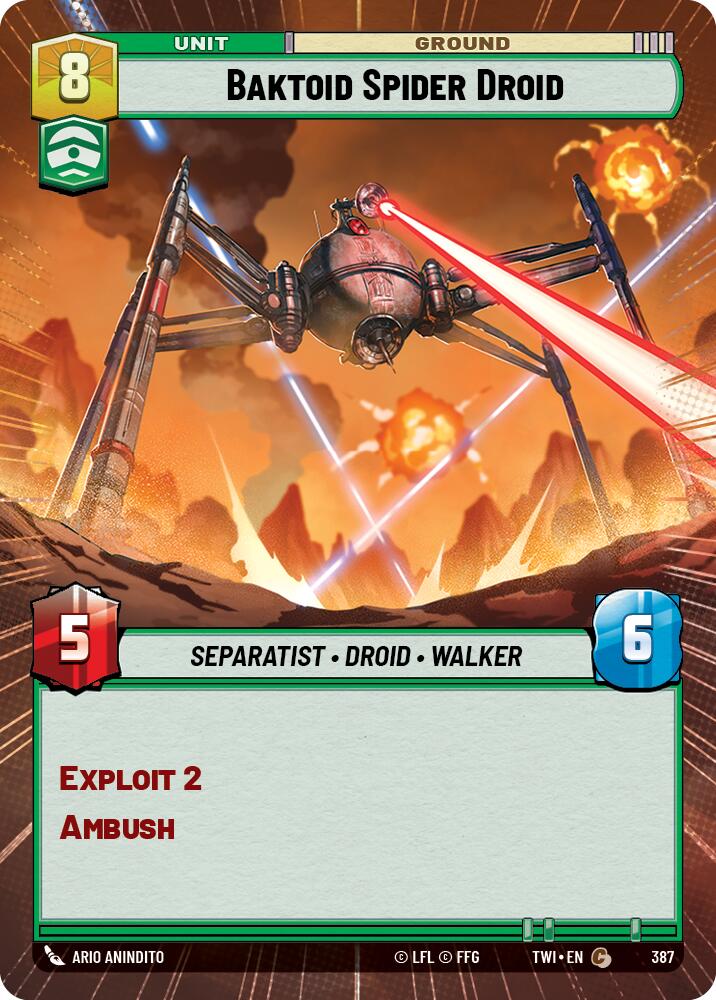 Baktoid Spider Droid (Hyperspace) (387) [Twilight of the Republic] | BD Cosmos