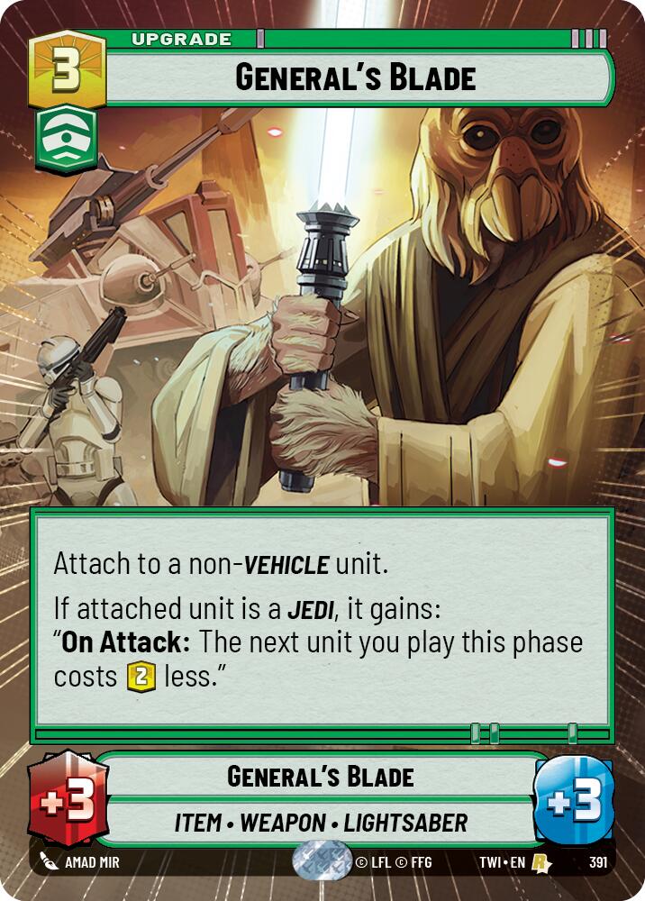 General's Blade (Hyperspace) (391) [Twilight of the Republic] | BD Cosmos