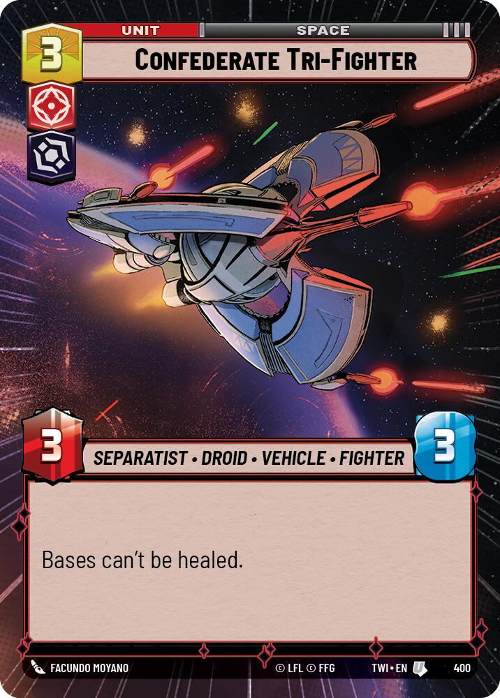 Confederate Tri-Fighter (Hyperspace) (400) [Twilight of the Republic] | BD Cosmos