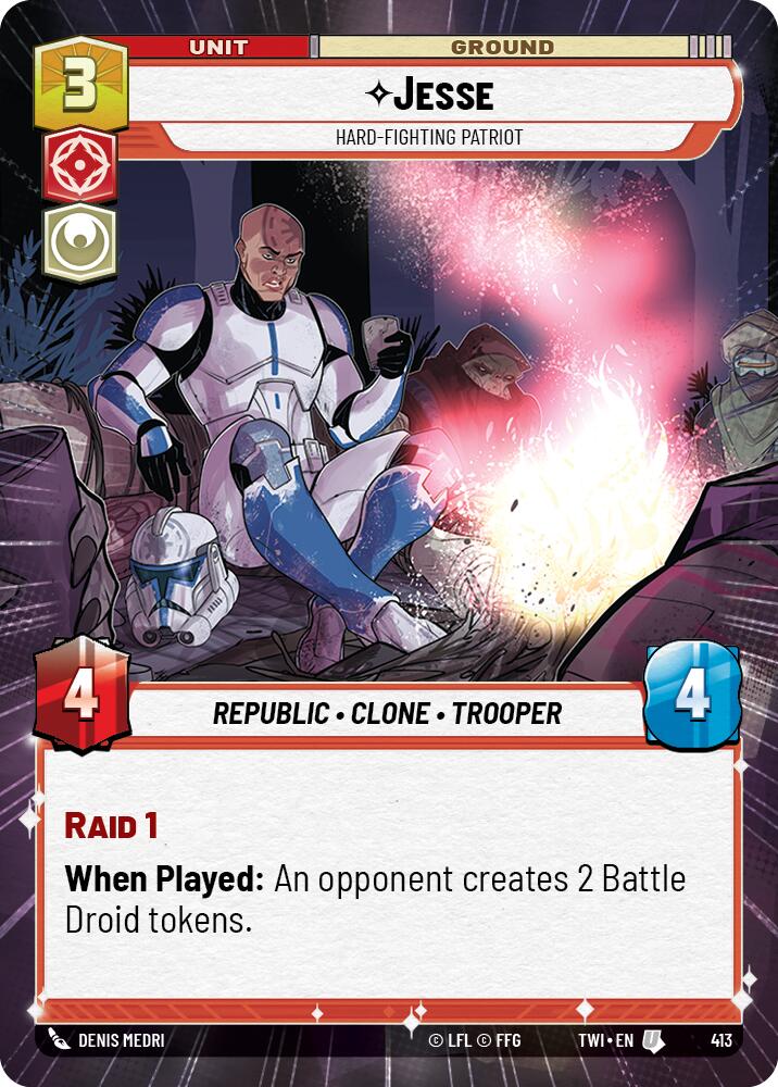 Jesse - Hard-Fighting Patriot (Hyperspace) (413) [Twilight of the Republic] | BD Cosmos