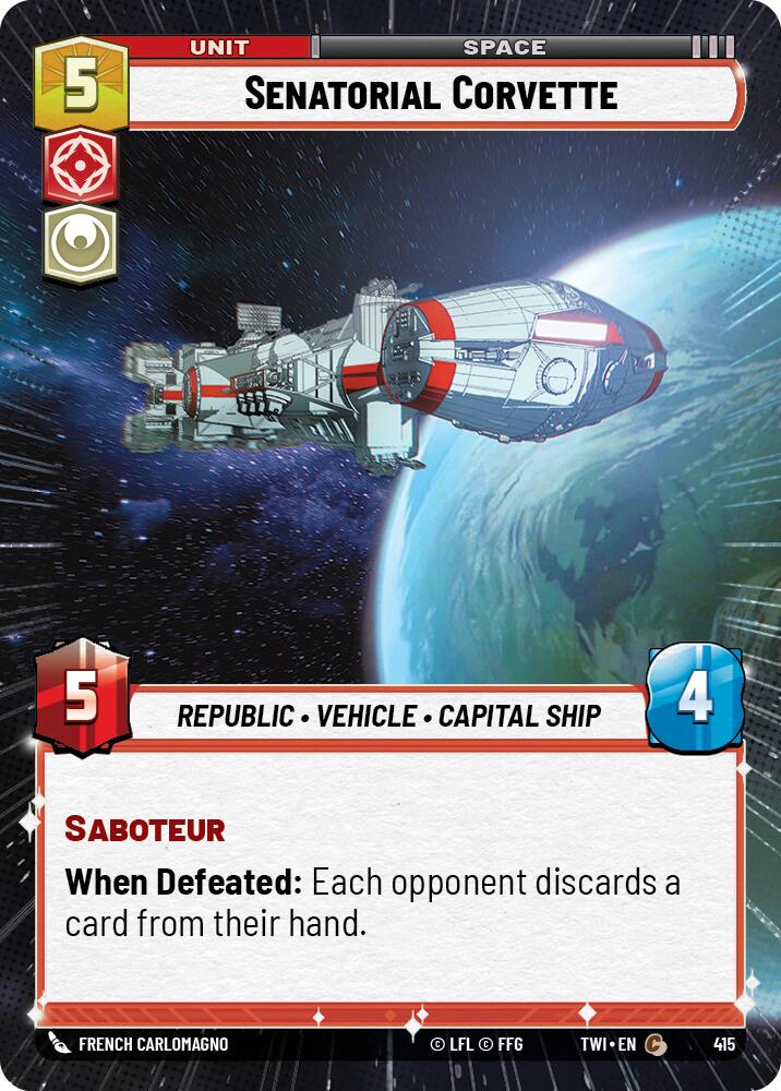 Senatorial Corvette (Hyperspace) (415) [Twilight of the Republic] | BD Cosmos