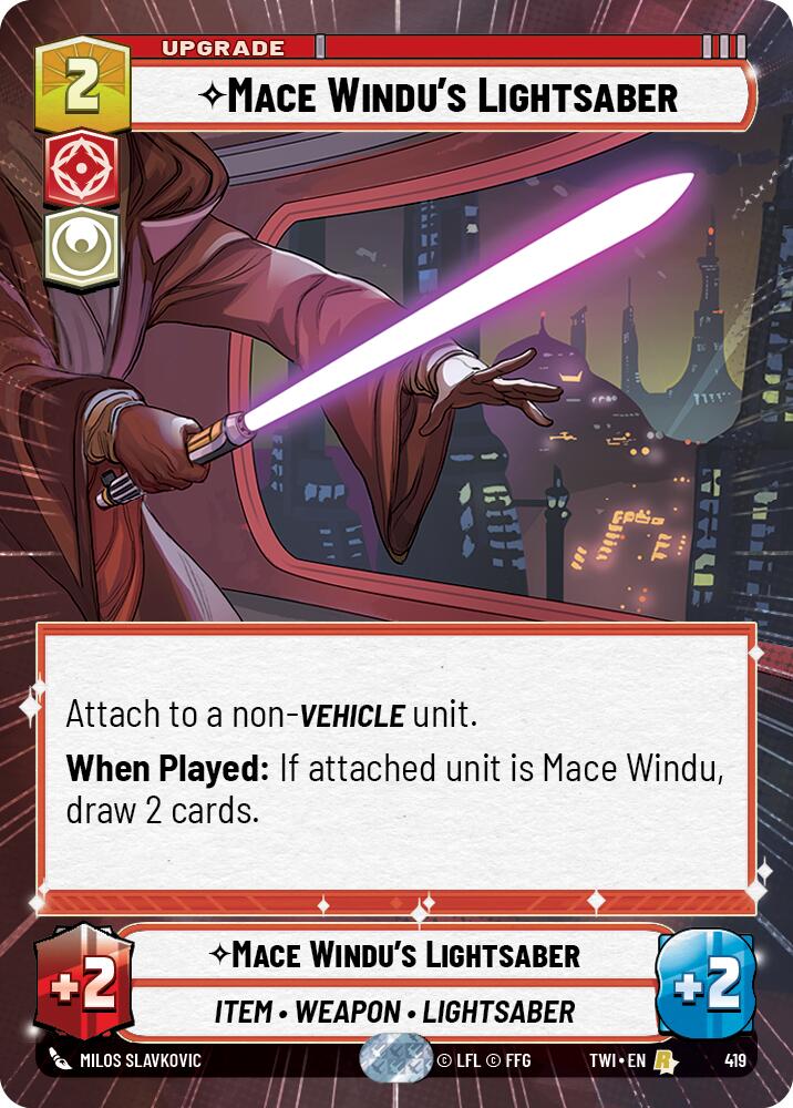 Mace Windu's Lightsaber (Hyperspace) (419) [Twilight of the Republic] | BD Cosmos