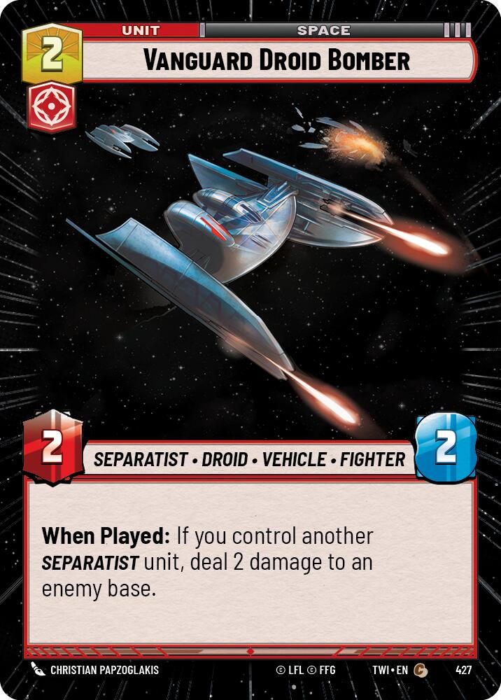 Vanguard Droid Bomber (Hyperspace) (427) [Twilight of the Republic] | BD Cosmos
