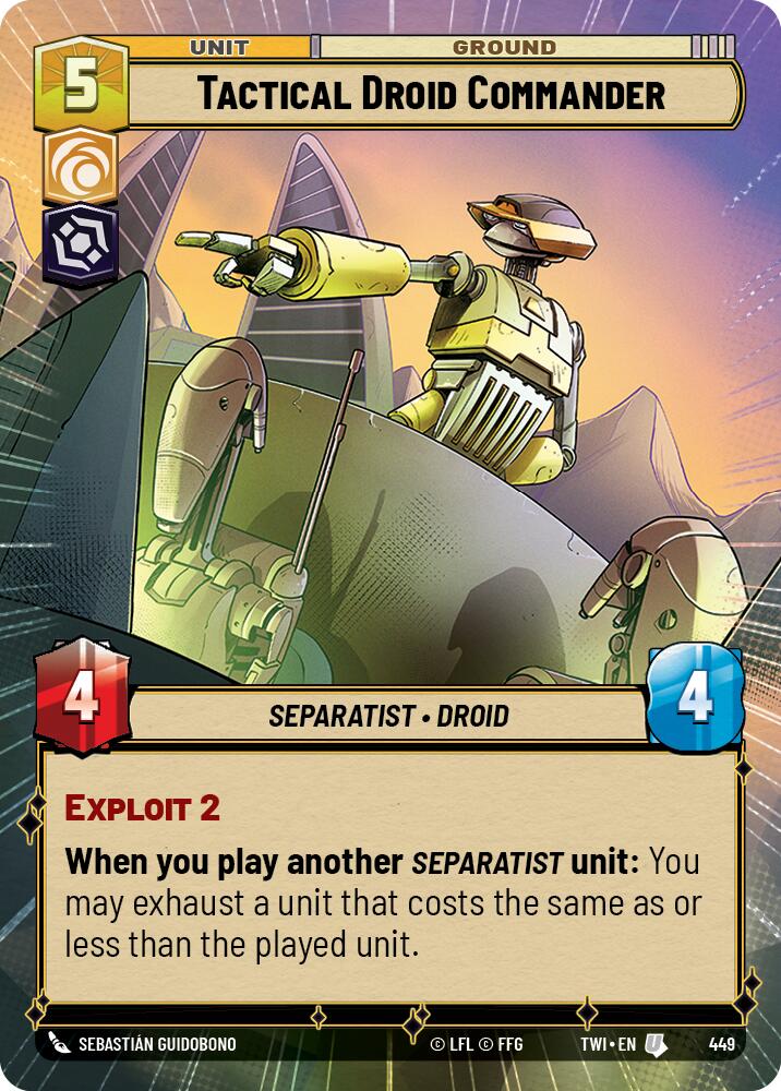 Tactical Droid Commander (Hyperspace) (449) [Twilight of the Republic] | BD Cosmos