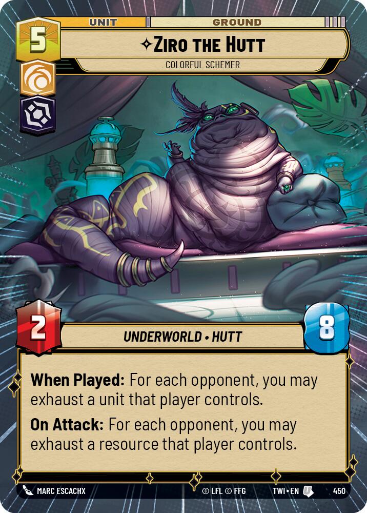 Ziro the Hutt - Colorful Schemer (Hyperspace) (450) [Twilight of the Republic] | BD Cosmos