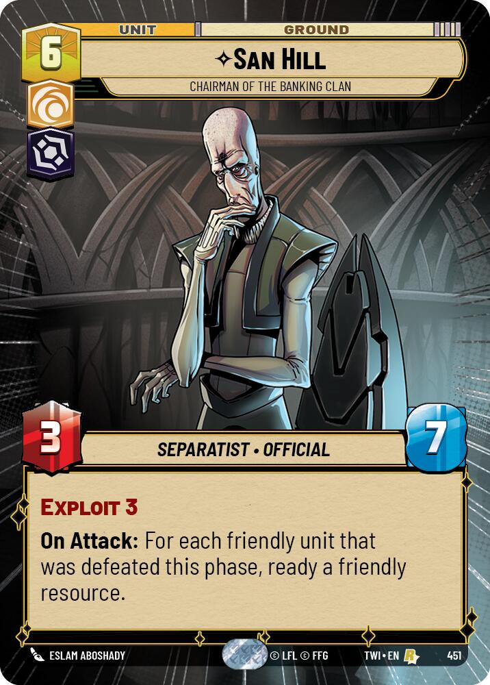 San Hill - Chairman of the Banking Clan (Hyperspace) (451) [Twilight of the Republic] | BD Cosmos