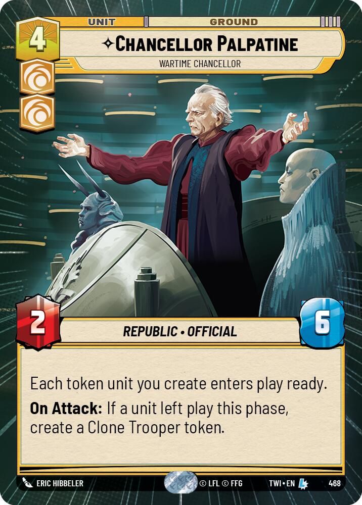 Chancellor Palpatine - Wartime Chancellor (Hyperspace) (468) [Twilight of the Republic] | BD Cosmos