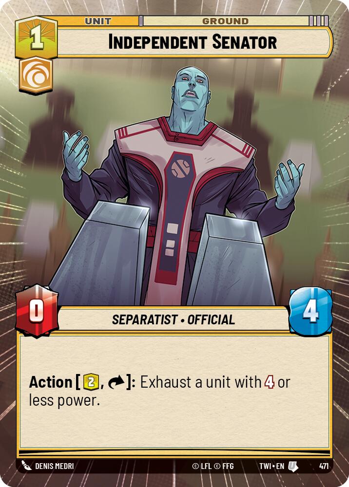 Independent Senator (Hyperspace) (471) [Twilight of the Republic] | BD Cosmos