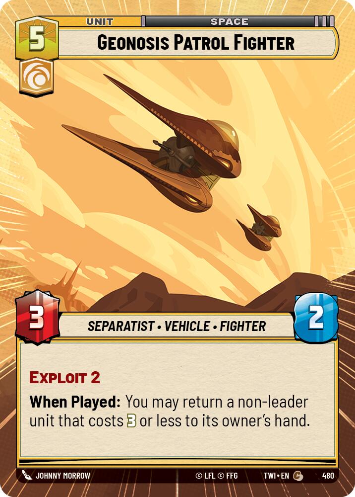 Geonosis Patrol Fighter (Hyperspace) (480) [Twilight of the Republic] | BD Cosmos