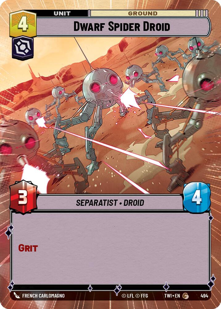Dwarf Spider Droid (Hyperspace) (494) [Twilight of the Republic] | BD Cosmos