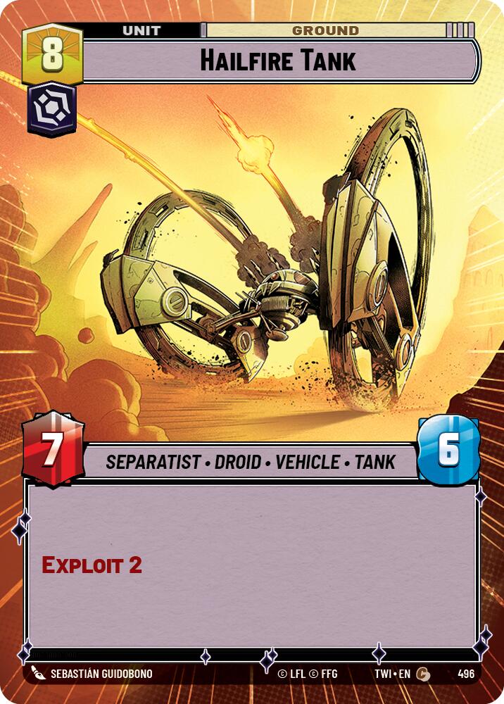 Hailfire Tank (Hyperspace) (496) [Twilight of the Republic] | BD Cosmos