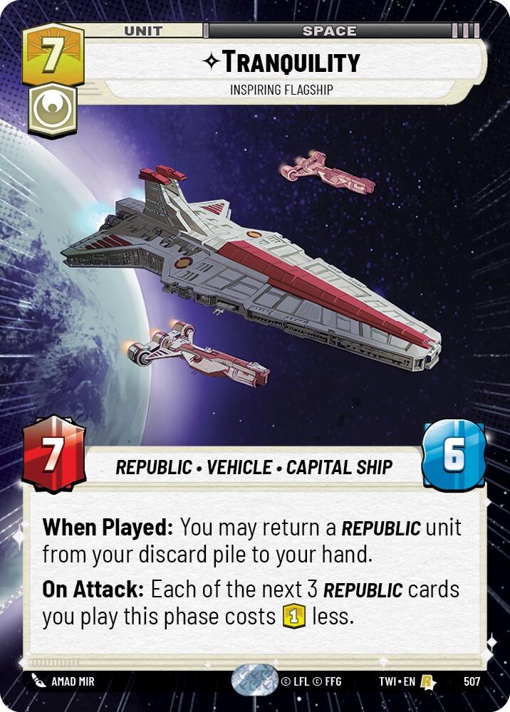 Tranquility - Inspiring Flagship (Hyperspace) (507) [Twilight of the Republic] | BD Cosmos