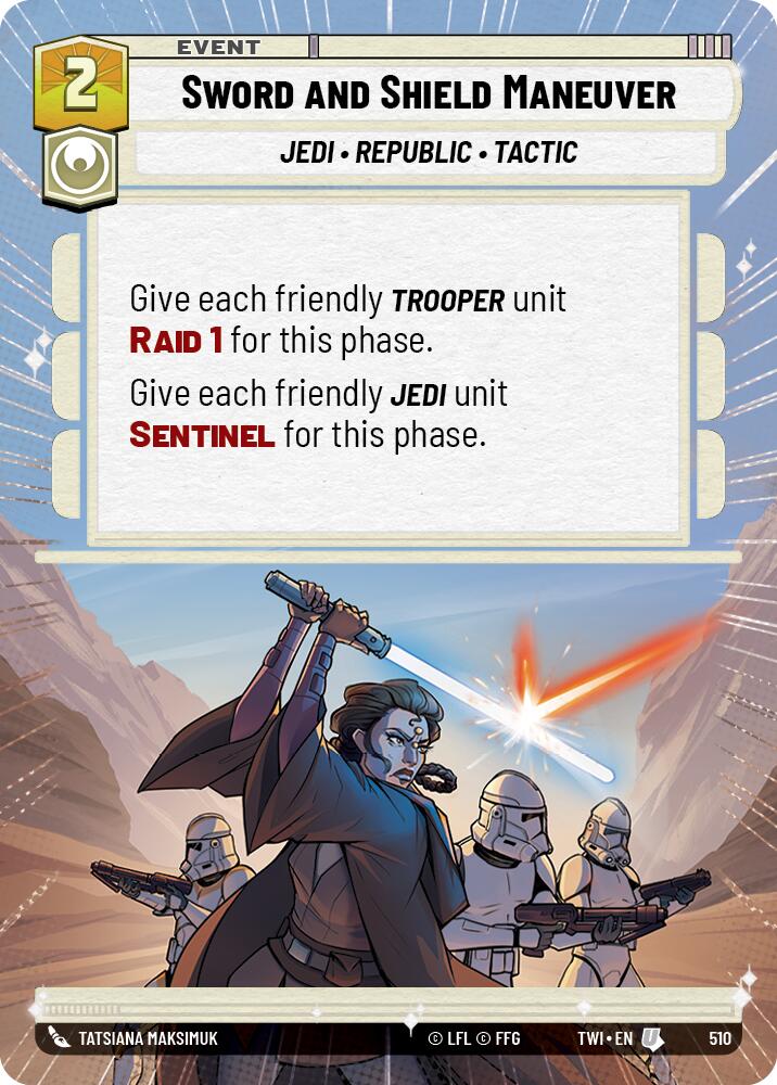 Sword and Shield Maneuver (Hyperspace) (510) [Twilight of the Republic] | BD Cosmos