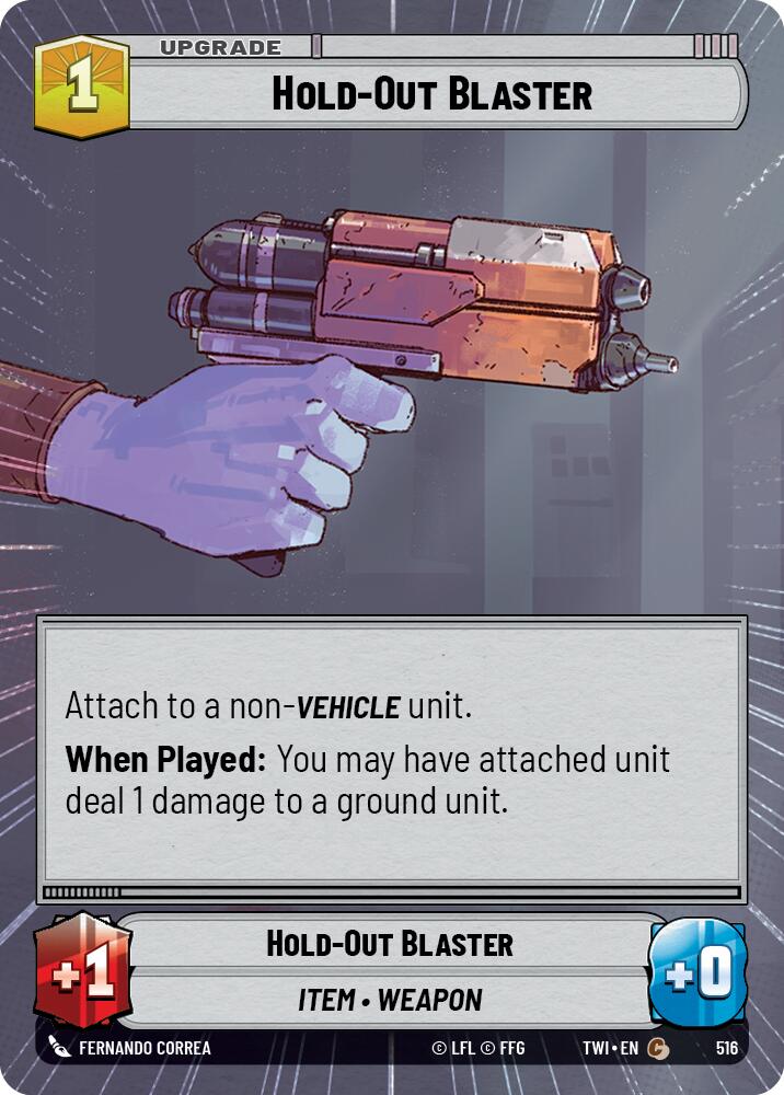 Hold-Out Blaster (Hyperspace) (516) [Twilight of the Republic] | BD Cosmos